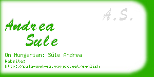andrea sule business card